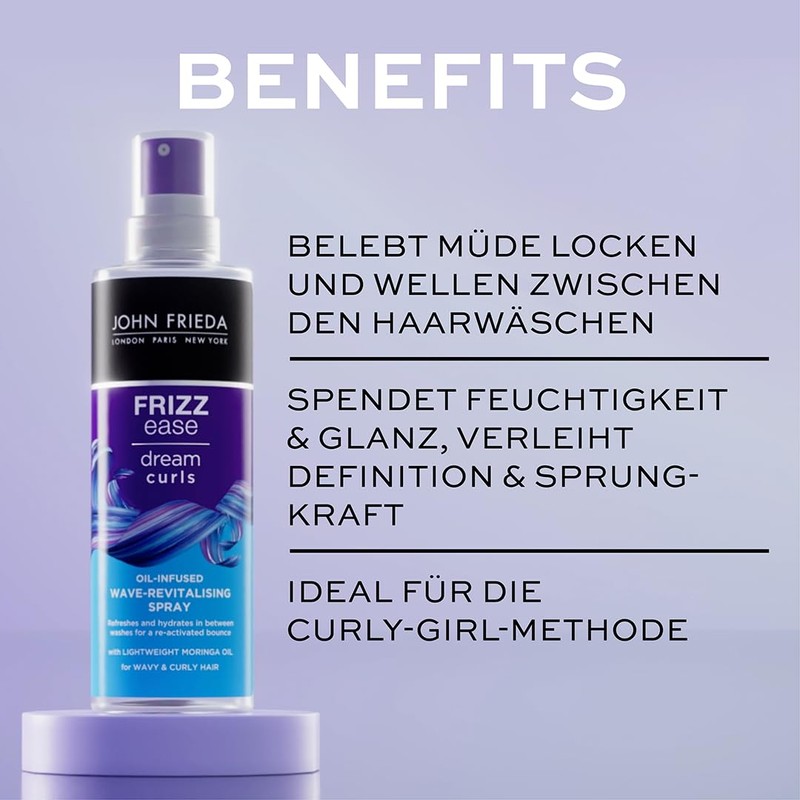 John Frieda Dream Curls Wave Refresher – Contents: 150 ml