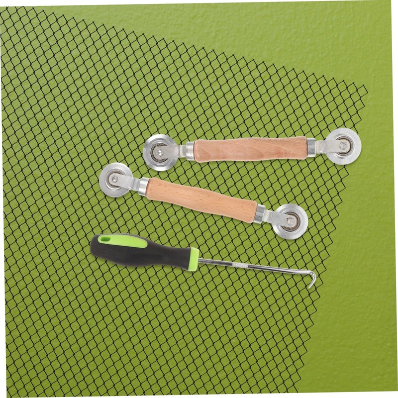 SHINEOFI 1set Window Screen Repair Kit with Ergonomic Tools Includes