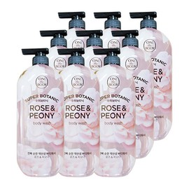 LG 엘지 온더바디 수퍼보타닉 바디워시 로즈 피오니 900g 9개 샤워 LG On The Body Superbotanic Body Wash Rose Peony 900g 9-Shower Pack