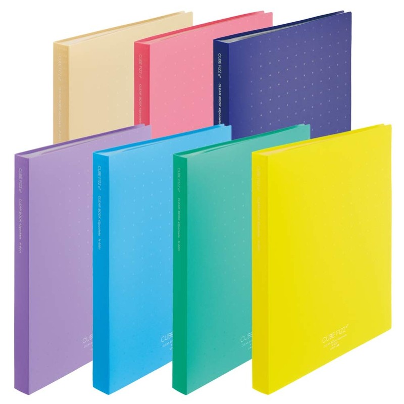 Lihit Lab File Clear Book A4 42 Pockets CUBEFIZZ S