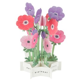 Greeting Life Birthday Blooming Card Anemone KE-30