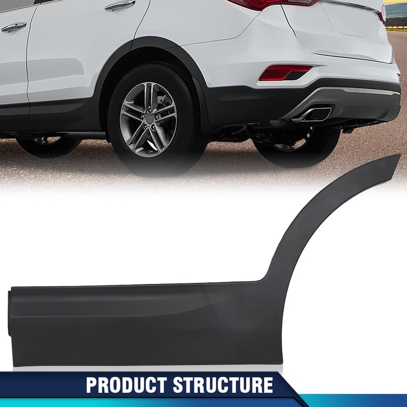 PIT66 Matte Black Rear Left Door Lower Molding Door Garnish