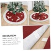 LABRIMP 1pc Plush Xmas Tree Skirt Mat Festive Tree Base
