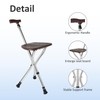 GvHomilov Cane with Seat Folding Lightweight,Cane Chair for Seniors Balance