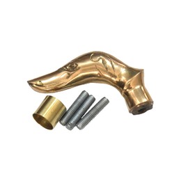 Brass Dog Handle Walking Cane Wooden Cane Stick Best Gift ig