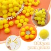 TOAOB 300 Pieces Pompoms 20 mm Small Yellow Pompom Fluffy