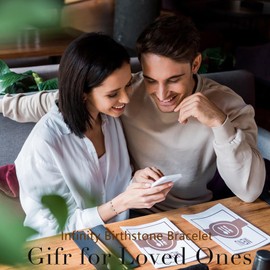 Cosie Lily Infinity Bracelet Women's Birthstone 925 Sterling Silver Bracelet Infinity Sign Double Layer Heart Bracelet Women's Jewellery 925 Silver Birthday Gift for Women Girlfriend Mum, Sterling