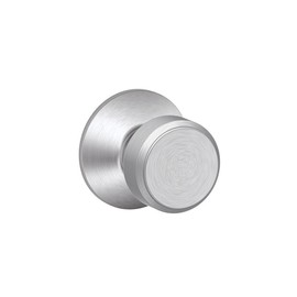 Schlage F10 BWE 626 Bowery Passage Lock Knob, Satin Chrome