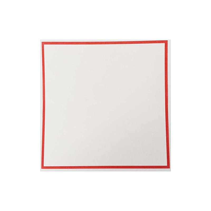 Sheet Red Frame Thick No. 4 100 Sheets 4.7 x