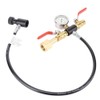 Dual Valve CO2 Filling Adapter, CO2 Cylinder Refill Bottle Connector