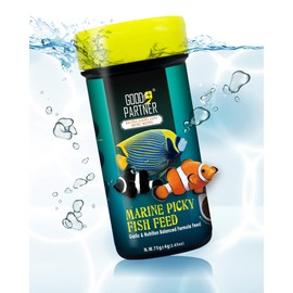 GOOD PARTNER Purify Series for Marine Fish Food, Saltwater Fish Sinking Pellets, Suitable for Clown Fish, All Natural Ingredients, 2.65 oz (Pack of 1)