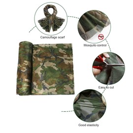 WINWAY 300D Camo Burlap Camouflage Netting Quiet Mesh Net for Hunting Sunshade Camping Concealment Shooting Blinds