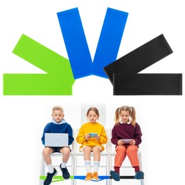 Chair Bands - 6PCS Chair Bands for Kids with Fidgety Feet, Classroom Must Haves, Kick Band for Classroom Chair, ADHD Sensory Flexible Band for Under Desk for Kids