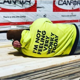 Employee of The Month Runner Up - Hi Vis/Hi Viz Funny Construction Safety Work Shirt (4X)