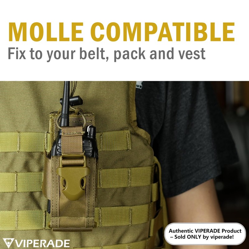 Viperade Versatile Radio Holder, Radio Pouch for Belt, Adjustable Radio