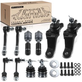 A-Premium Set of 10, Front Sway Bar Link, Upper Lower Ball Joint, Inner Outer Tie Rod End, Compatible with Toyota 4Runner 1996 1997 1998 1999 2000 2001 2002