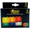 Light Stax LED Light-Up Building Blocks 6-Piece Expansion Pack Multicolor