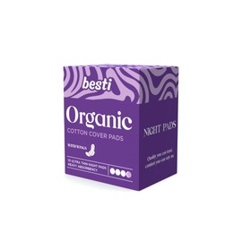 Besti 100% Organic Cotton Night Pads (10 Count)
