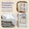 BAMBALIK 4x Bed Sheet Organizer Storage Boxes with Big See-Through