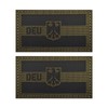 EmWoot 2PCS Germany German Flag Patches Eagle Emblem IR Infrared