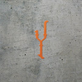 Decal Stickers of Bamboo Character Y (Pastel Orange) (Set of 2) Premium Waterproof Decal Stickers for Laptop Smartphone Car Dirt Bike Wall Room Mason Jar Bathtub Door - BICVER1d15933PO0124