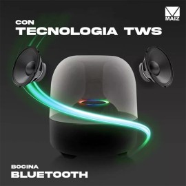 Maíz 5pzs Bocina Bluetooth Inalambrica Lampara Luz Led Recargable