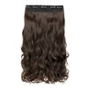 REECHO 20" 1-pack 3/4 Full Head Curly Wave Clips in