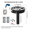 SICWOOD Slab Flattening Router Bits 1/2 Shank, 2-1/2”Cut Dia, 2+2