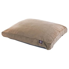 Majestic Pet Villa Rectangle Dog Bed Washable – Non Slip Comfy Pet Bed – Crate Bed with Removable Washable Cover – Kennel Bed for Sleeping, Polyester Fiber, Medium, Pearl