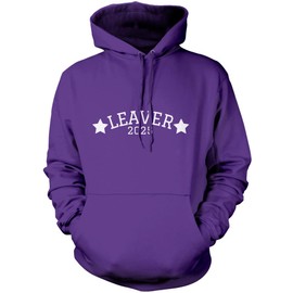 Leaver 2025 - Kids Teens and Adults Unisex Hoodie - Class of Leaving School Gift Good Luck XS Purple