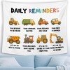 MNOSAIOO Mental Health Car Wall Tapestry Hanging for Classroom Kids
