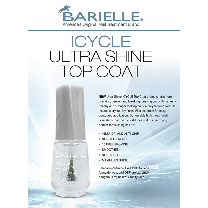 BARIELLE ICYCLE Ultra Shine Top Coat - Quick Dry Top