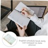 TEHAUX Student Notepad Daily Planner Planner Notebook Coil Bound Journal