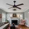 Curve Curio 52 Inch Farmhouse Ceiling Fan with Light and