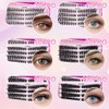 Aomig Eyelash Extension Set 542 Pieces DIY Cluster Lashes 8-16