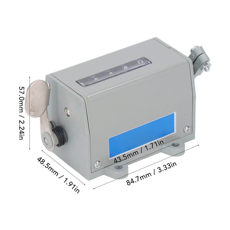Hand Pull Tally Counter Industrial 5 Digit RPM Machine Manual