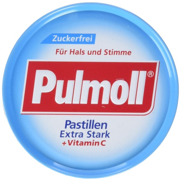 Pulmoll Extra Strong Sugar-Free, Pack of 10 (10 x 50 g Tub)