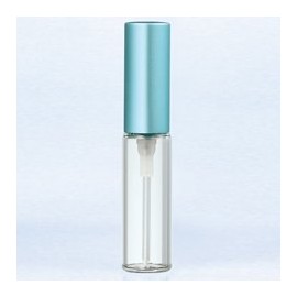 Yamada Atomizer 5206 Glass Atomizer, Plastic Pump, Plain, Aluminum Cap, Blue, Frosted, 0.1 fl oz (4 ml)