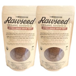Rawseed Organic Brown Whole Grain African Teff (Rawseed Organic Brown Whole Grain African Teff 2 Lbs 2 Pack