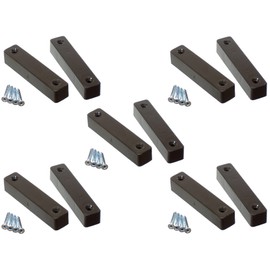 5 x Door Contacts - 5 Terminal for Burglar Alarm or Intruder Alarm, Professional Quality Brown Surface Contacts.