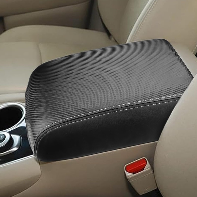 INTGET Center Console Armrest Cover for Nissan Pathfinder Accessories 2013-2020