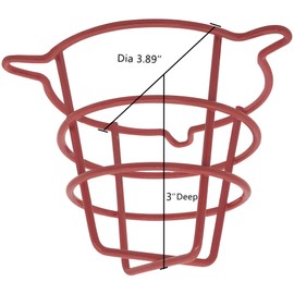 Happy Tree (10 Pack) Red Fire Sprinkler Head Guard Cover Cage for Both 1/2" & 3/4" Fire Head for Protecting Flush Mount & Side Wall & Pendent Head Semi - Recessed fire Sprinkler Covers