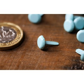 redchocol8® 100 x Pale Blue Paper Fastener Split Pins Binding Office Craft 15mm Long