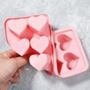 GERRIT 2 Valentine Day Heart-Shaped Ice Cube Mold Silicone Ice
