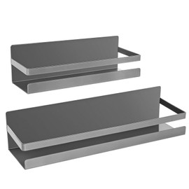 Uten Large Spice Rack for Refrigerator, 2 Pack Strong Magnetic Shelves, Moveable Fridge Organizer, Perfect Space Saver