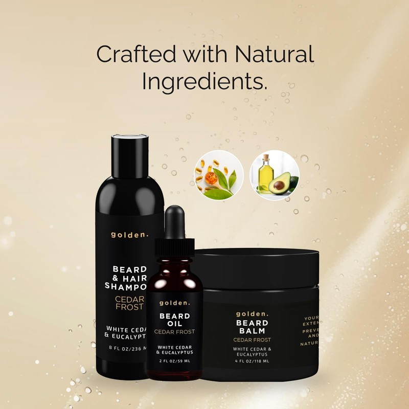 Golden Grooming Co. Everyday Beard Bundle – Complete Beard Care