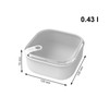 Rotho Ela Set of 3 Food Storage Containers ELA, Plastic
