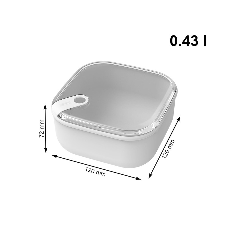 Rotho Ela Set of 3 Food Storage Containers ELA, Plastic
