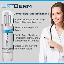 Tratamiento de lavado facial para acné con peróxido de benzoilo al 5% – Clínicamente probado para combatir las imperfecciones del acné al contacto. Elimina brotes quísticos, piel grasa, poros