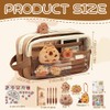 XPJBKC Capybara Pencil Case, Capybara Stationery Set with Compartments, Large